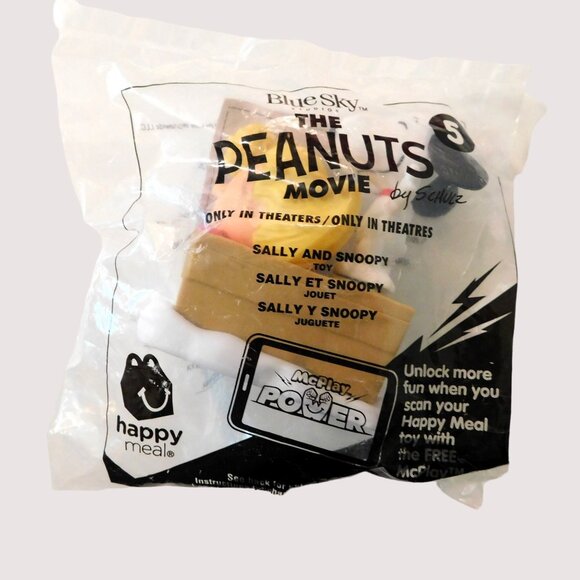 McDonalds 2015 The Peanuts Movie Happy Meal Toy Sally and Snoopy New Sealed - Picture 2 of 5